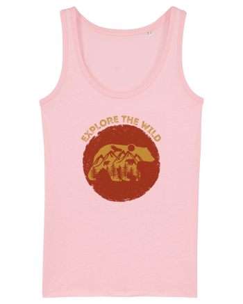 Mountain Bear Cotton Pink