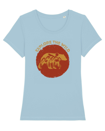 Mountain Bear Sky Blue