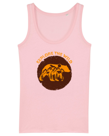 Mountain Bear Cotton Pink