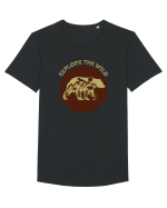 Mountain Bear Tricou mânecă scurtă guler larg Bărbat Skater