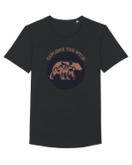 Mountain Bear Tricou mânecă scurtă guler larg Bărbat Skater