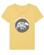 Mountain Bear Tricou mânecă scurtă guler larg fitted Damă Expresser