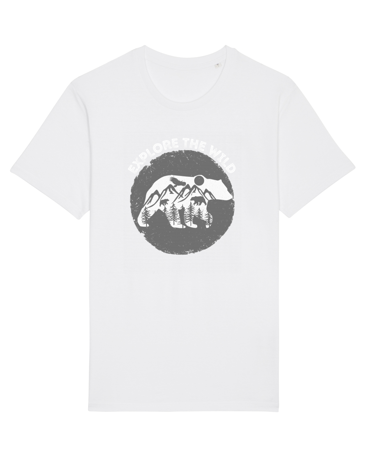 Tricou mânecă scurtă Unisex Rocker White