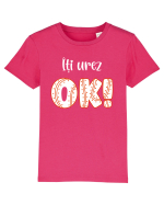 Îți urez OK! Tricou mânecă scurtă  Copii Mini Creator