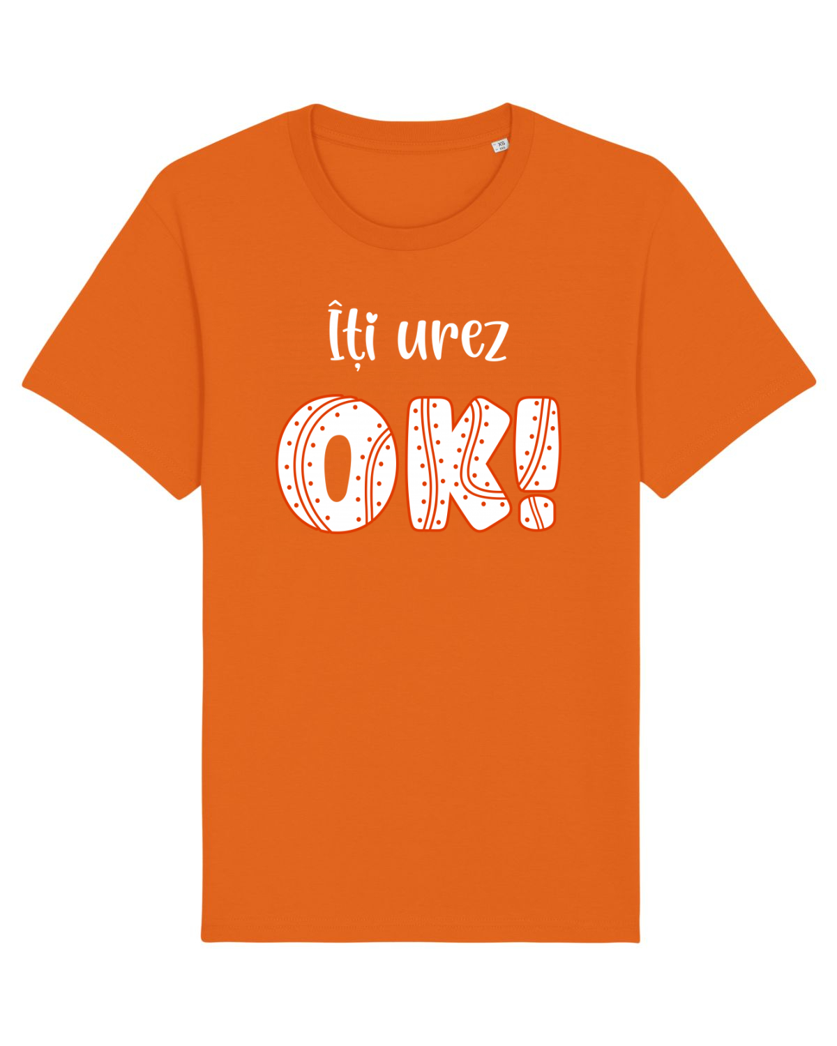 Tricou mânecă scurtă Unisex Rocker Bright Orange