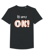 Îți urez OK! Tricou mânecă scurtă guler larg Bărbat Skater