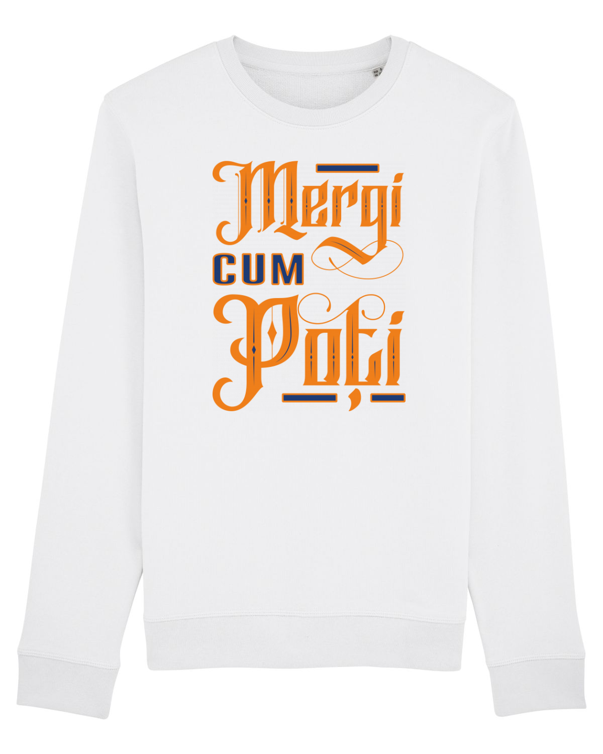 Bluză mânecă lungă Unisex Rise White