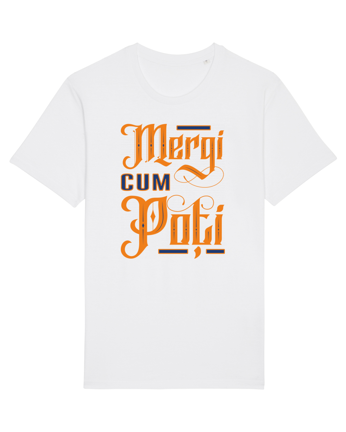 Tricou mânecă scurtă Unisex Rocker White