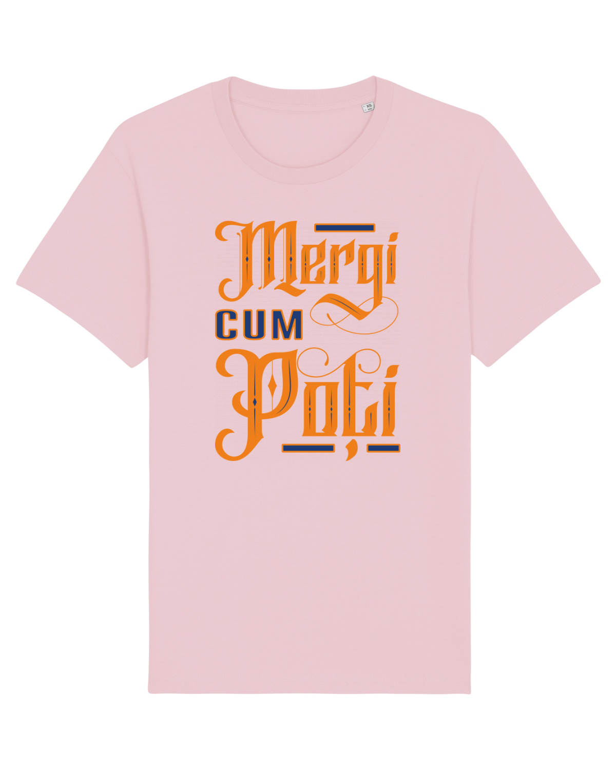 Tricou mânecă scurtă Unisex Rocker Cotton Pink