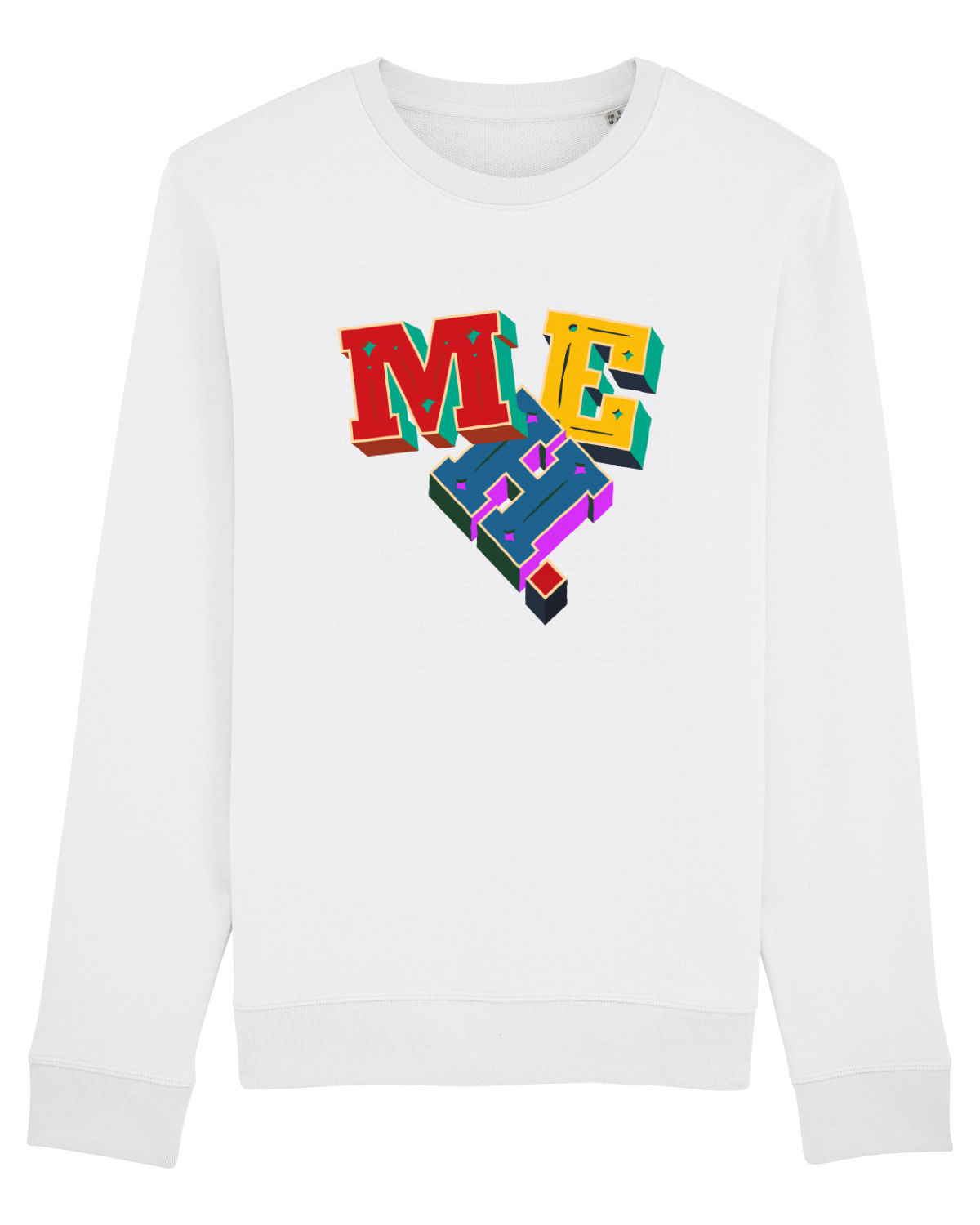 Bluză mânecă lungă Unisex Rise White