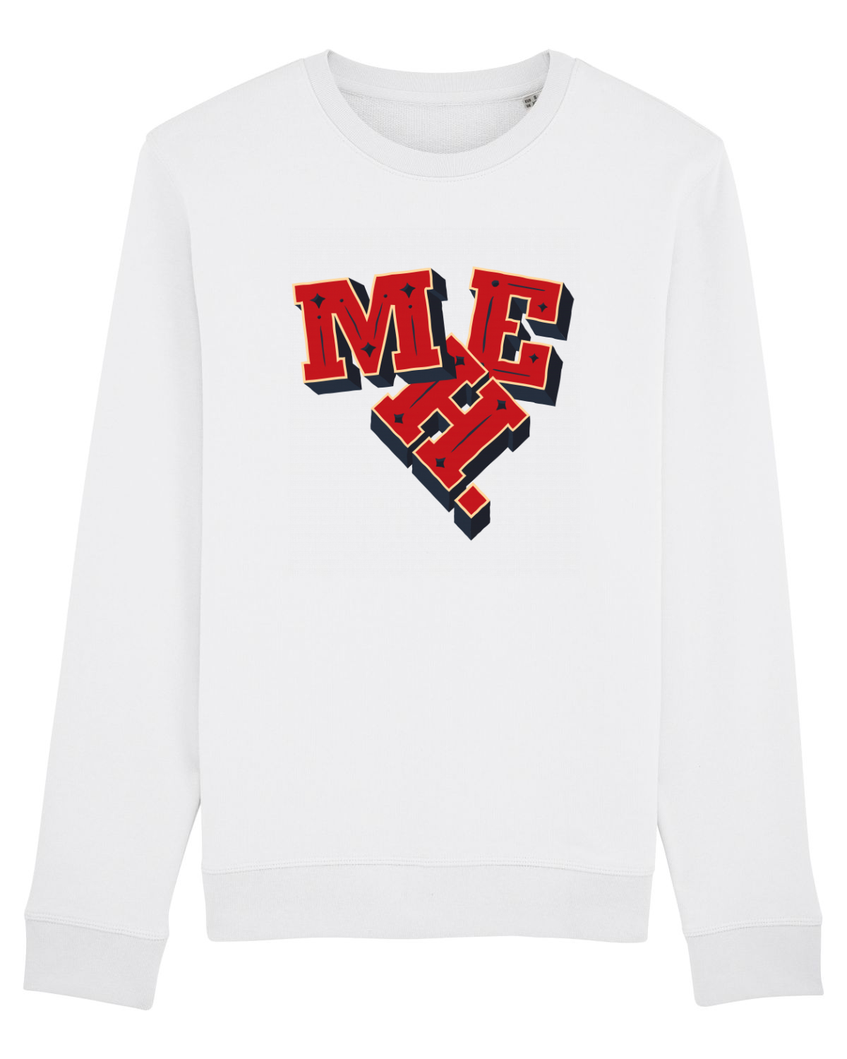 Bluză mânecă lungă Unisex Rise White