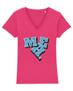 MEH. Tricou mânecă scurtă guler V Damă Evoker