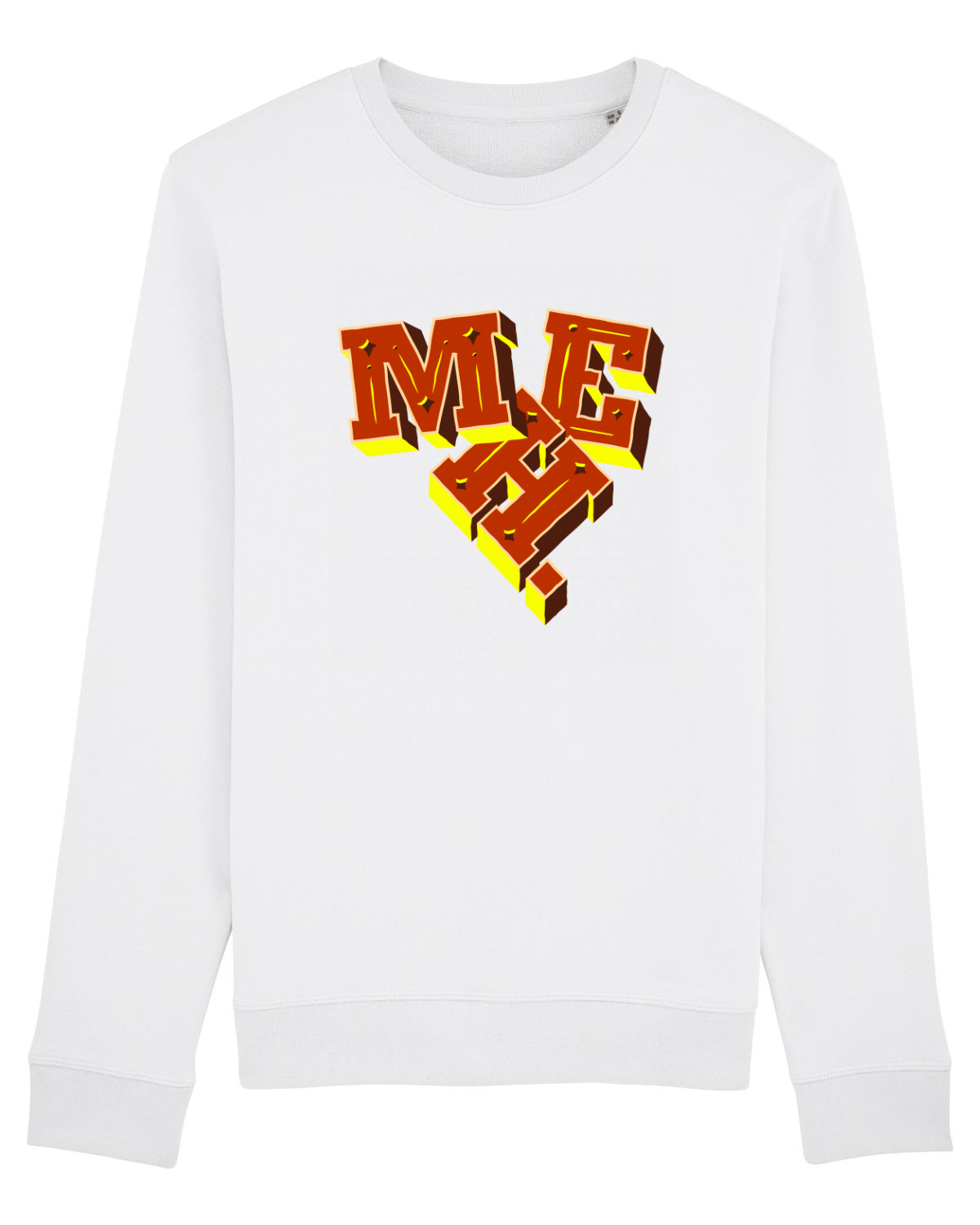 Bluză mânecă lungă Unisex Rise White