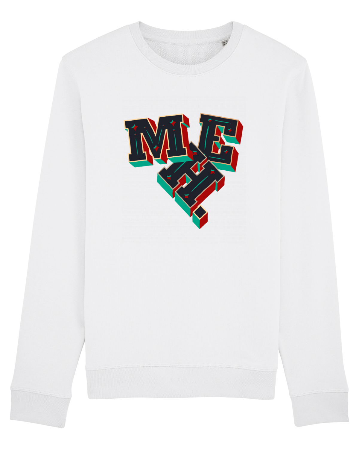 Bluză mânecă lungă Unisex Rise White