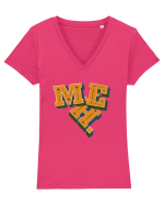 MEH. Tricou mânecă scurtă guler V Damă Evoker