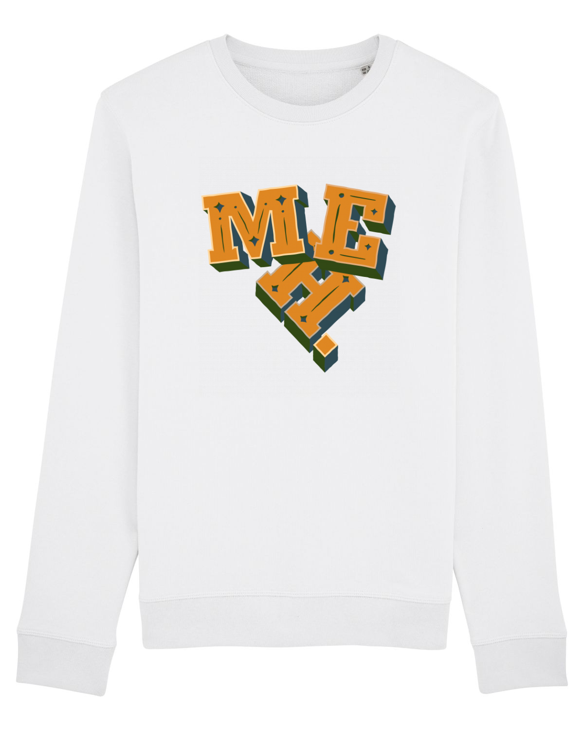 Bluză mânecă lungă Unisex Rise White