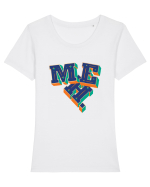 MEH. Tricou mânecă scurtă guler larg fitted Damă Expresser