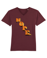 NOPE. Tricou mânecă scurtă guler V Bărbat Presenter