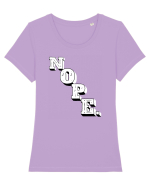 NOPE. Tricou mânecă scurtă guler larg fitted Damă Expresser