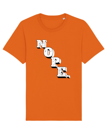 NOPE. Bright Orange