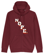 NOPE. Hanorac cu fermoar Unisex Connector
