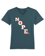 NOPE. Tricou mânecă scurtă guler V Bărbat Presenter