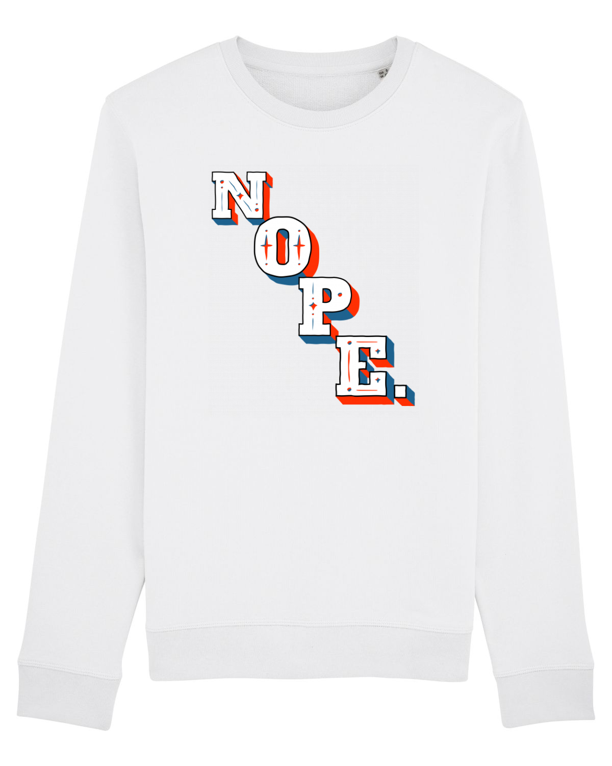 Bluză mânecă lungă Unisex Rise White