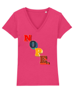 NOPE. Tricou mânecă scurtă guler V Damă Evoker
