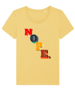 NOPE. Tricou mânecă scurtă guler larg fitted Damă Expresser