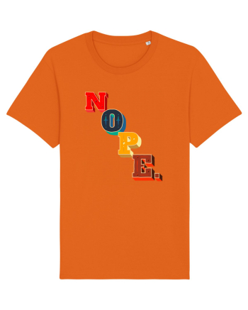 NOPE. Bright Orange