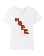 NOPE. Tricou mânecă scurtă guler V Bărbat Presenter