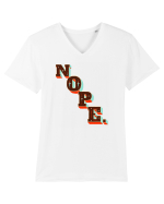NOPE. Tricou mânecă scurtă guler V Bărbat Presenter