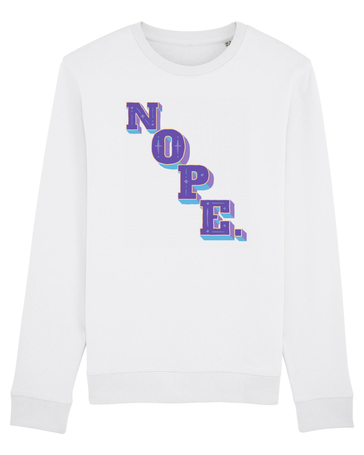 Bluză mânecă lungă Unisex Rise White