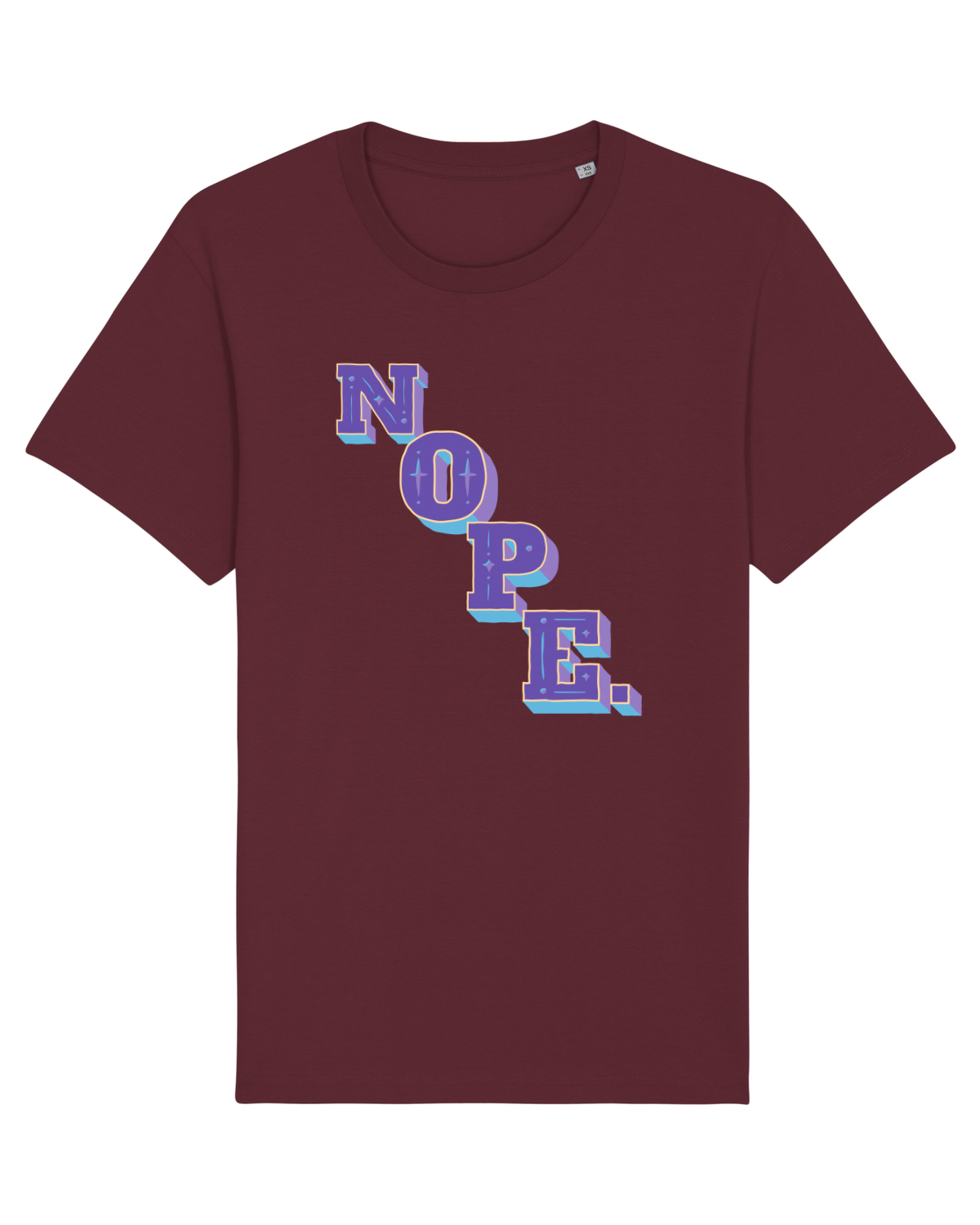 Tricou mânecă scurtă Unisex Rocker Burgundy