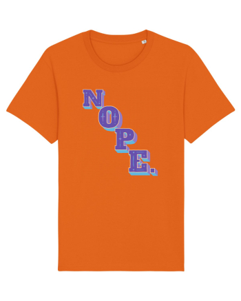 NOPE. Bright Orange