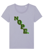NOPE. Tricou mânecă scurtă guler larg fitted Damă Expresser