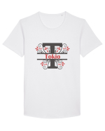 Tokio ! Tricou mânecă scurtă guler larg Bărbat Skater
