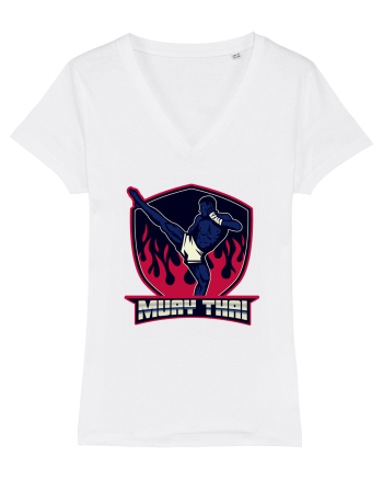 Muay Thai Fighter White