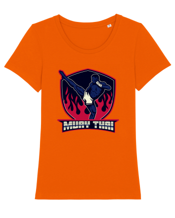 Muay Thai Fighter Bright Orange
