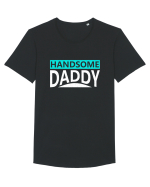 Handsome Daddy Tricou mânecă scurtă guler larg Bărbat Skater