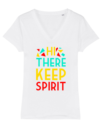 Hi There Keep Spirit White