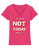 Not Today Tricou mânecă scurtă guler V Damă Evoker