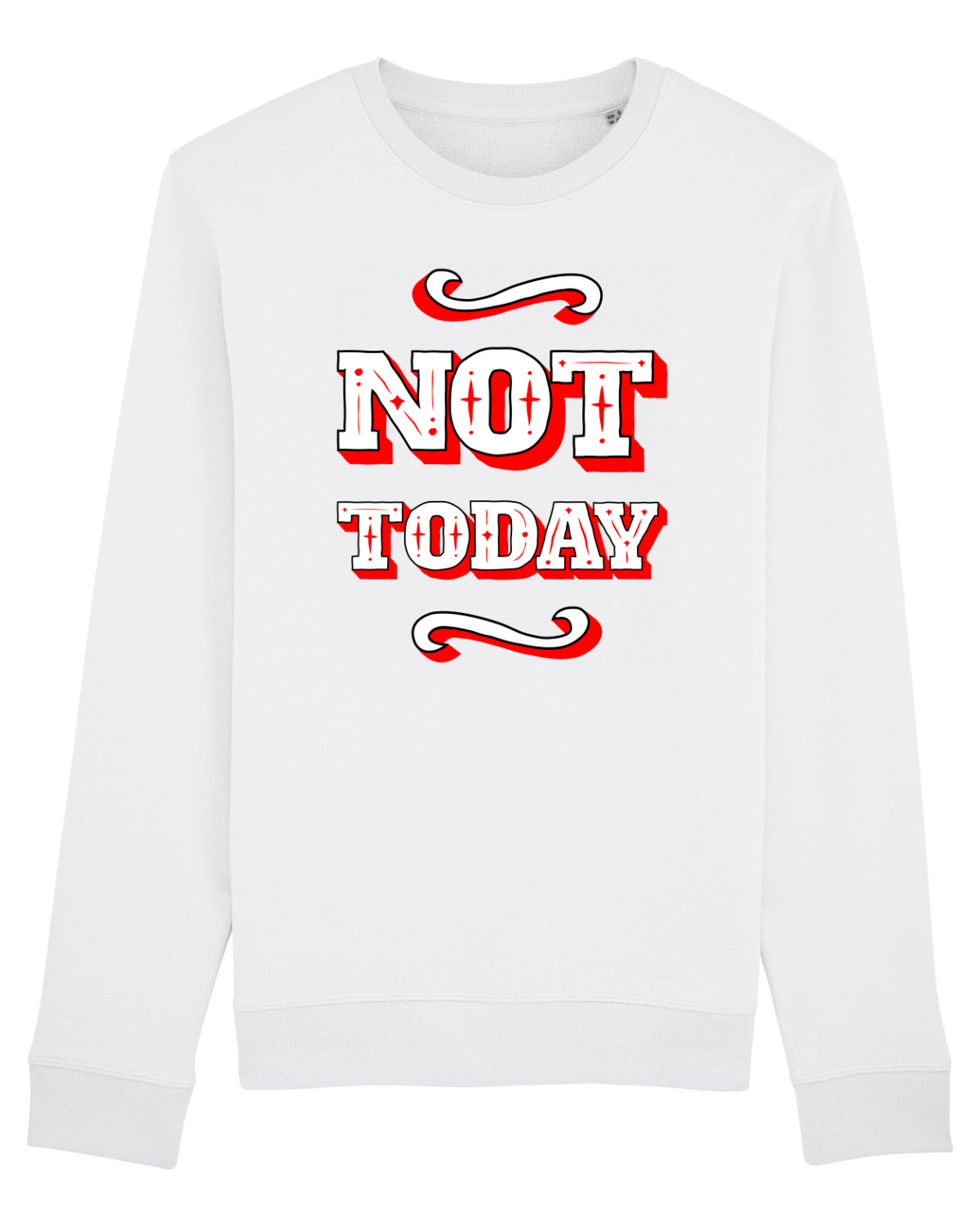 Bluză mânecă lungă Unisex Rise White