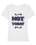 Not Today Tricou mânecă scurtă guler larg fitted Damă Expresser