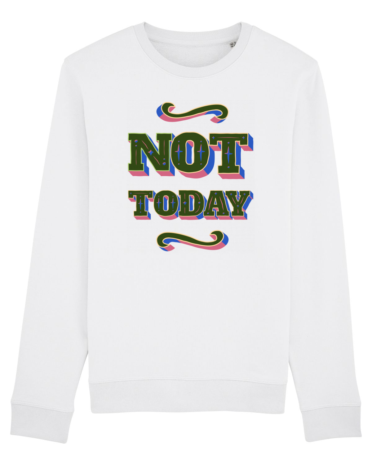 Bluză mânecă lungă Unisex Rise White