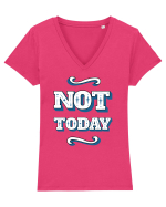 Not Today Tricou mânecă scurtă guler V Damă Evoker
