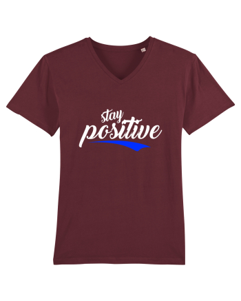 Stay Positive Burgundy
