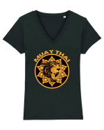 Muay Thai Fighter Tricou mânecă scurtă guler V Damă Evoker