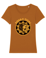 Muay Thai Fighter Tricou mânecă scurtă guler larg fitted Damă Expresser
