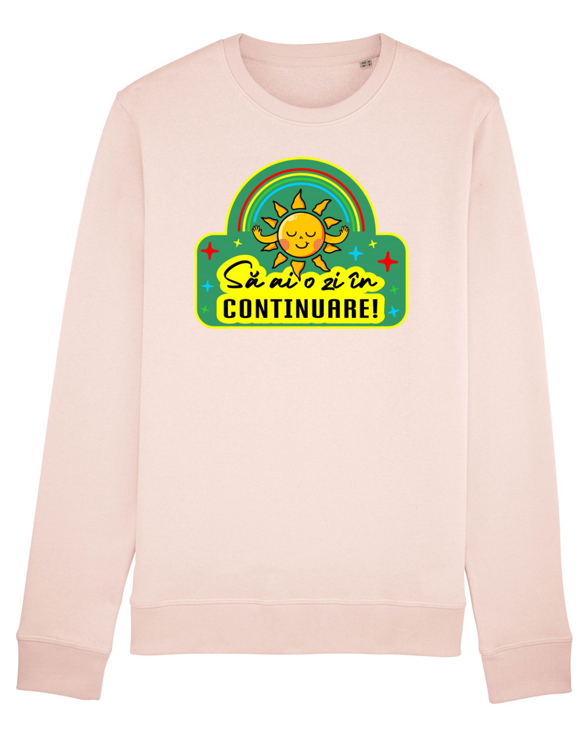 Bluză mânecă lungă Unisex Rise Candy Pink